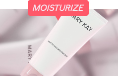 Individual images of the Mary Kay Mattifying Regimen products including the mattifying cleanser, exfoliating scrub, balancing toner and mattifying moisturizer