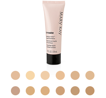 Find your perfect shade of Mary Kay TimeWise Luminous-Wear Liquid Foundation here.