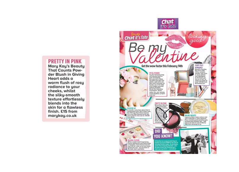 Chat is Fate Magazine recommends Mary Kay Beauty That Counts Powder Blusher