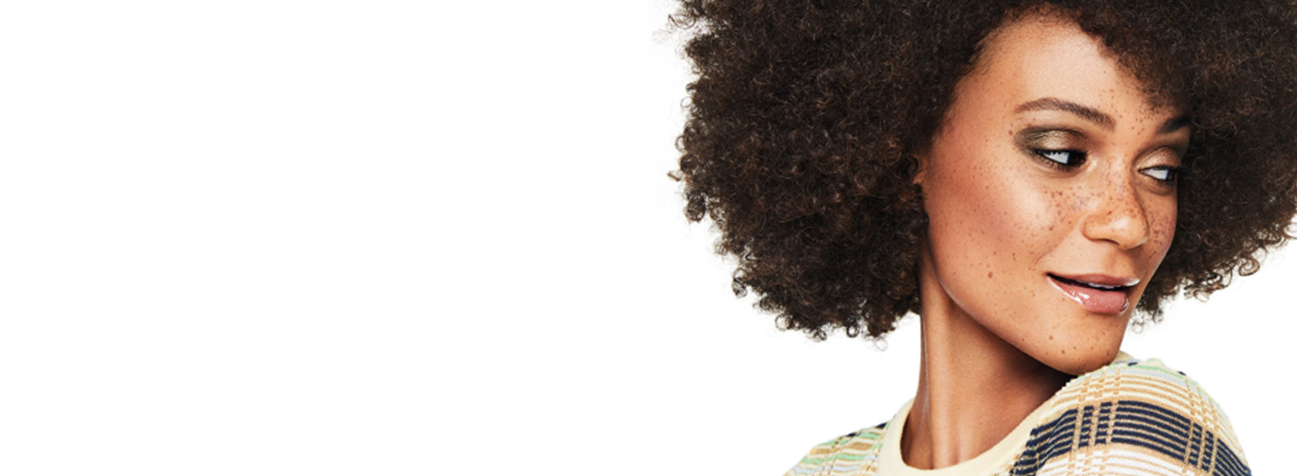 Close-up of model wearing Desert Oasis makeup artist look from Mary Kay.