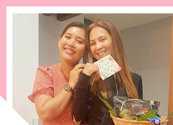 Image of two women smiling