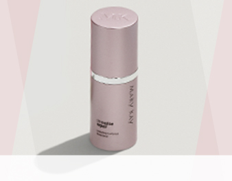 A bottle of the chemical peel exfoliant TimeWise Repair Revealing Radiance Facial Peel.