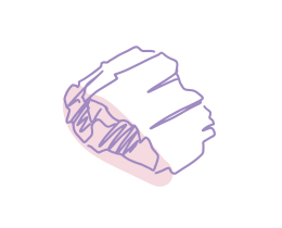 An illustration of charcoal that represents activated charcoal