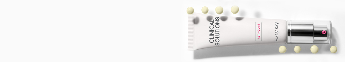 Retinol 0.5 with product spots and a plain background