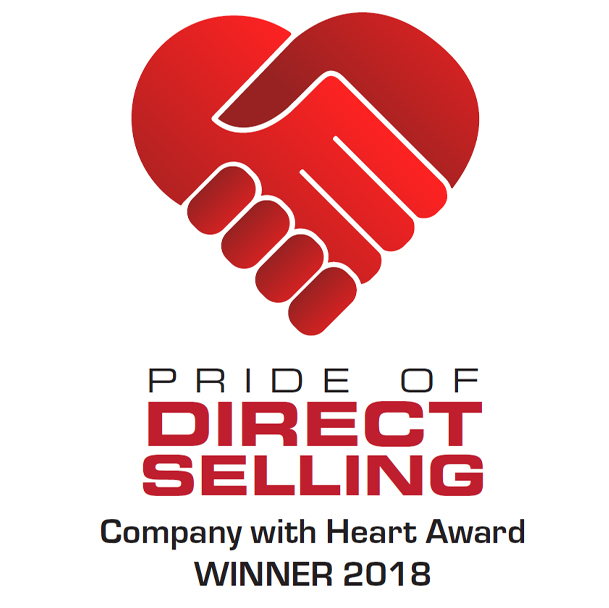 DSA Pride of Direct Selling Company With Heart Award Logo 2018