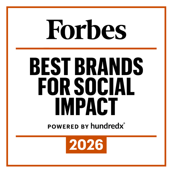 Forbes #8 Best Brands for Social Impact 2026 Logo