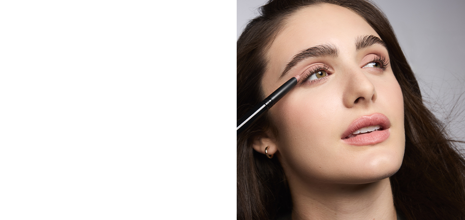 Model with Matte Eye Shadow Stick